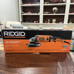 RIDGID Grinder 15 Amp Corded 7 in. Twist Handle Angle. $90 BRAND NEW FIRM PRICE 