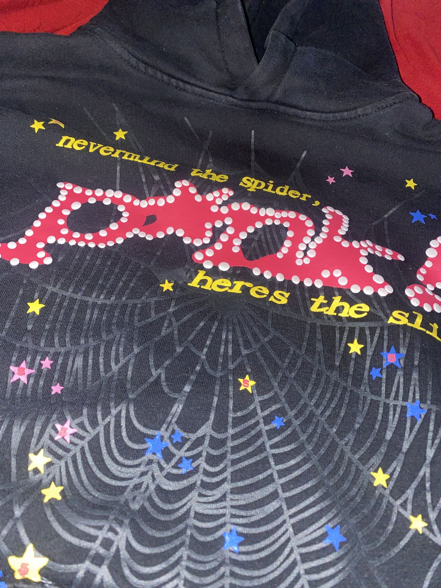 Black Spider Hoodie Size L Fits Like size m