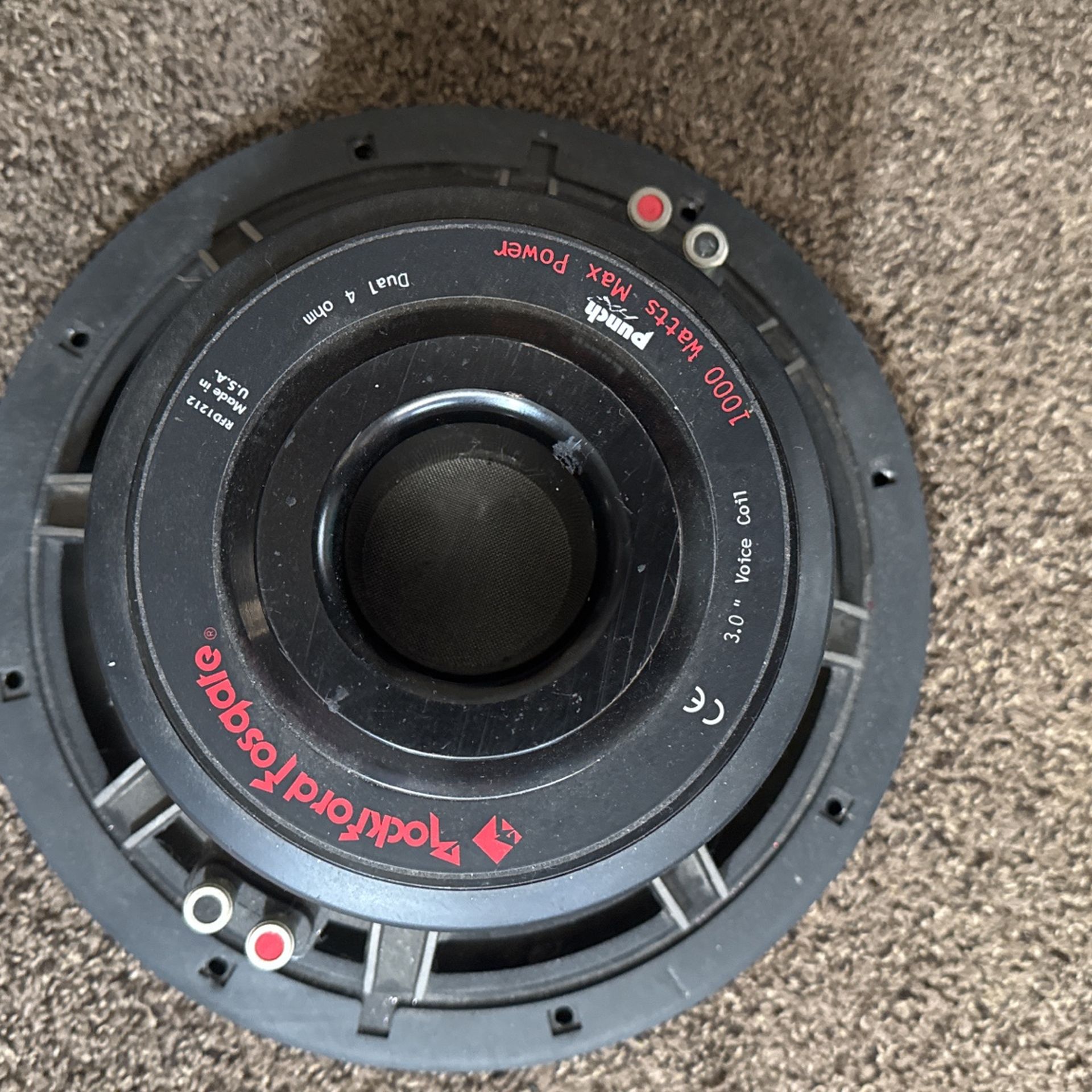 Rockford Fosgate Punch 12 Dual 4 Ohm