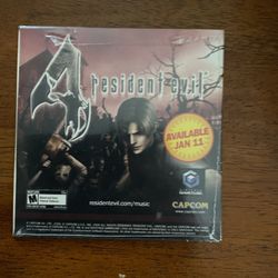 NEW SEALED 2005 Resident Evil 4 Rare Promo Soundtrack CAPCOM Nintendo Gamecube