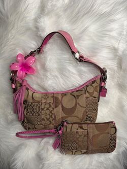 Coach Vintage 05' Patchwork Soho Shoulder Bag  With Matching Wristlet