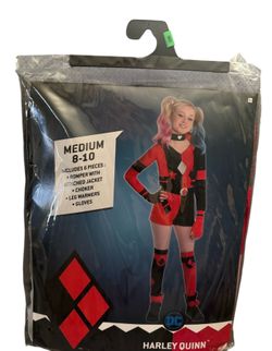 Harley Quinn Costume M 8-10