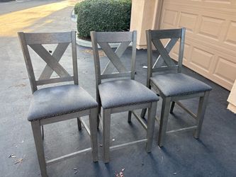 3 barstool chairs