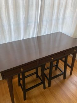Writing Desk, hardwood, Mid-Century style, from AllModern