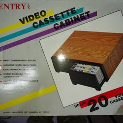 VIDEO  CASSETTE  CABINET, NEW IN BOX
