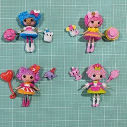 Rare Mini Lalaloopsy Doll-Super Silly Party-Series 15-Glitter Hair-12 pieces