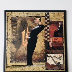 Lovely Piece of Art. On wood. Like new condition. 18” x 18”.  $19 each. Look at another one and take both for $35.