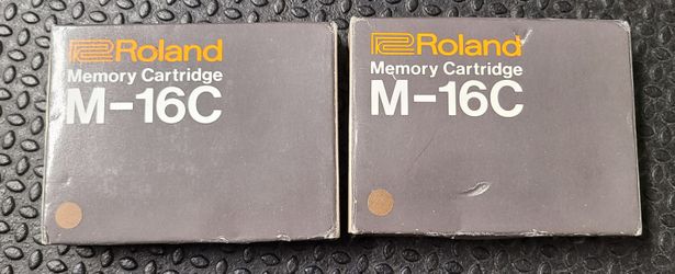 New Quantity Of  2 roland m-16c memory cartridge