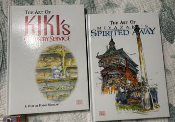 The Art Of Kiki’s Delivery Service and Spirited Away by Hayao Miyazaki