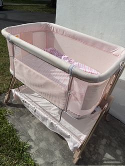 Bassinet Baby Pink Like New Condition  