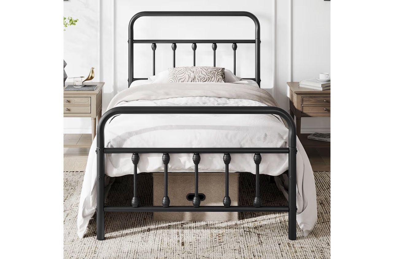 Pink And Black Twin Beds