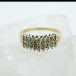 Real 10k Gold Diamond Ring