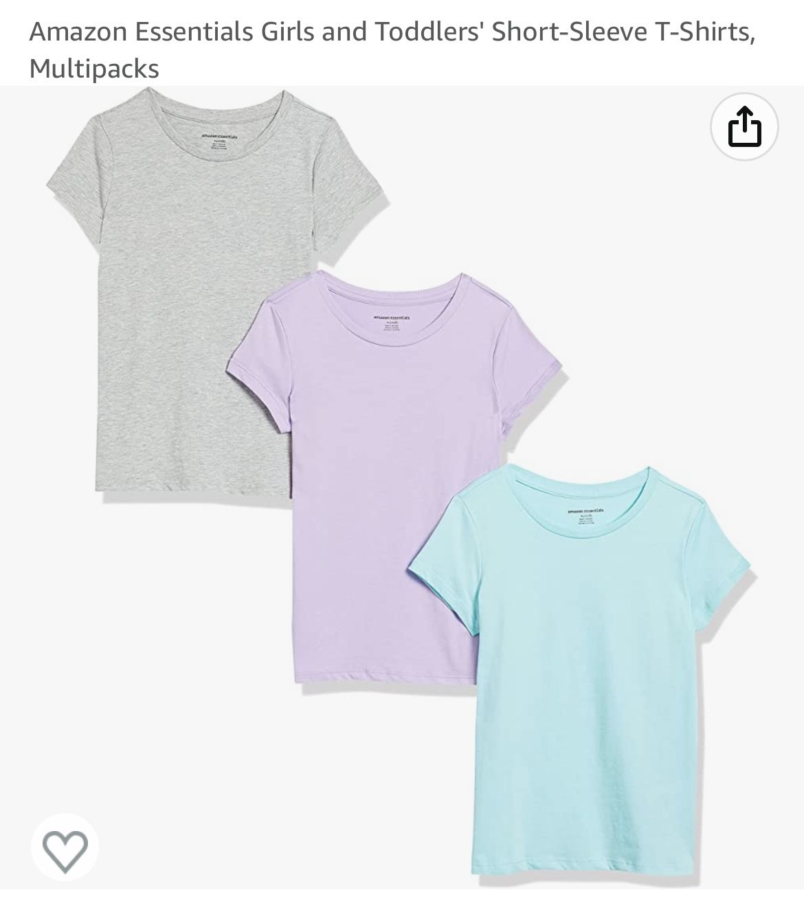 Girls Short Sleeve T-shirt multipack