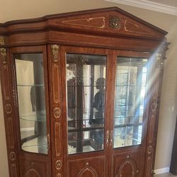 French Antique curio cabinet