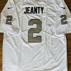 Raiders Jeanty White Silver Jersey Womens Men’s And Kids Youth Sizes 