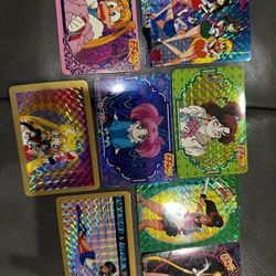 1993 Bandi Sailor Moon Collectible Cards Set Of 8