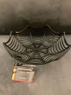 Halloween Spider Web Bowl