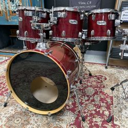 Mapex M Transparent Cherry 6pc Drum Set