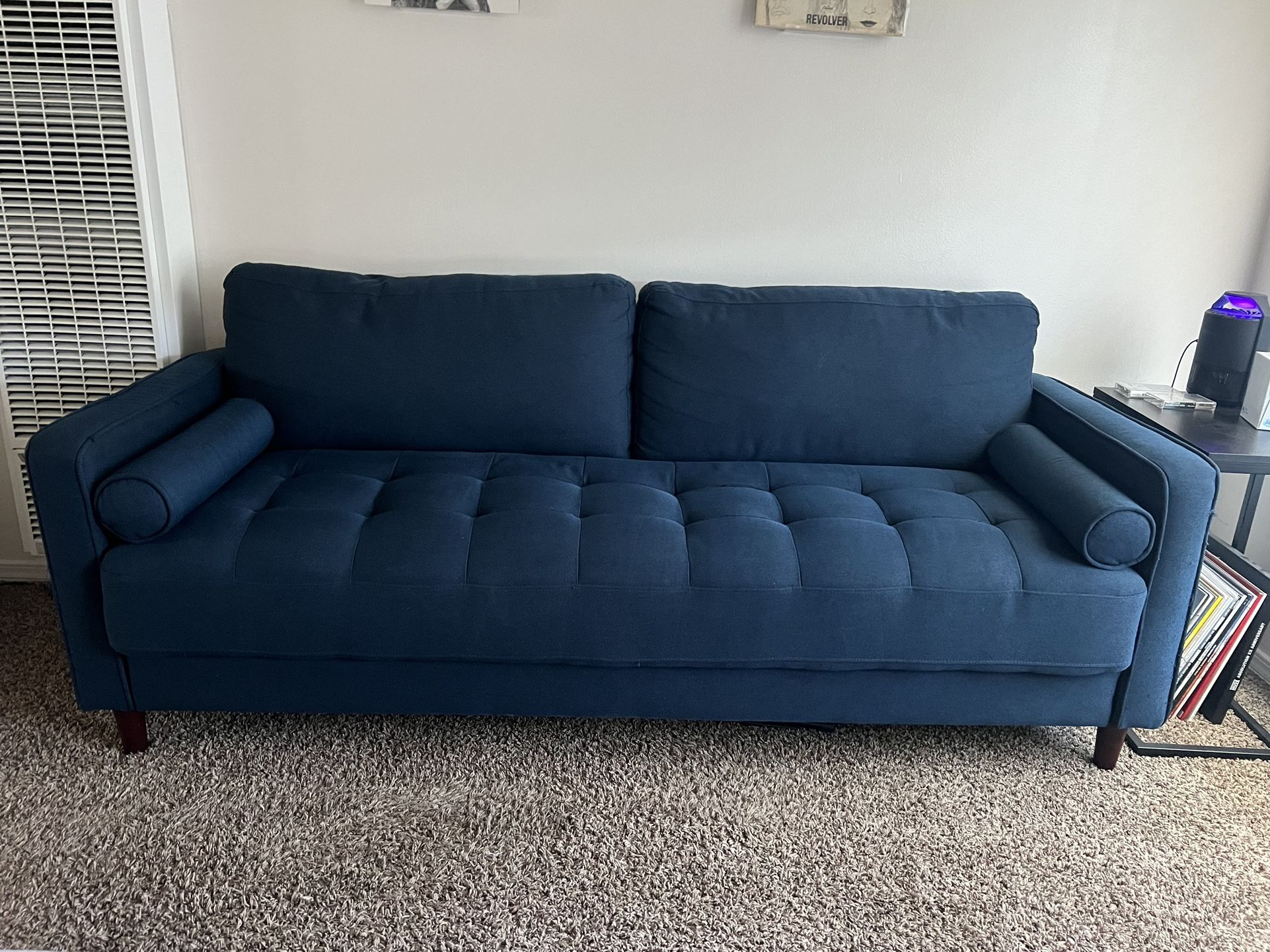 Blue Couch- three seater