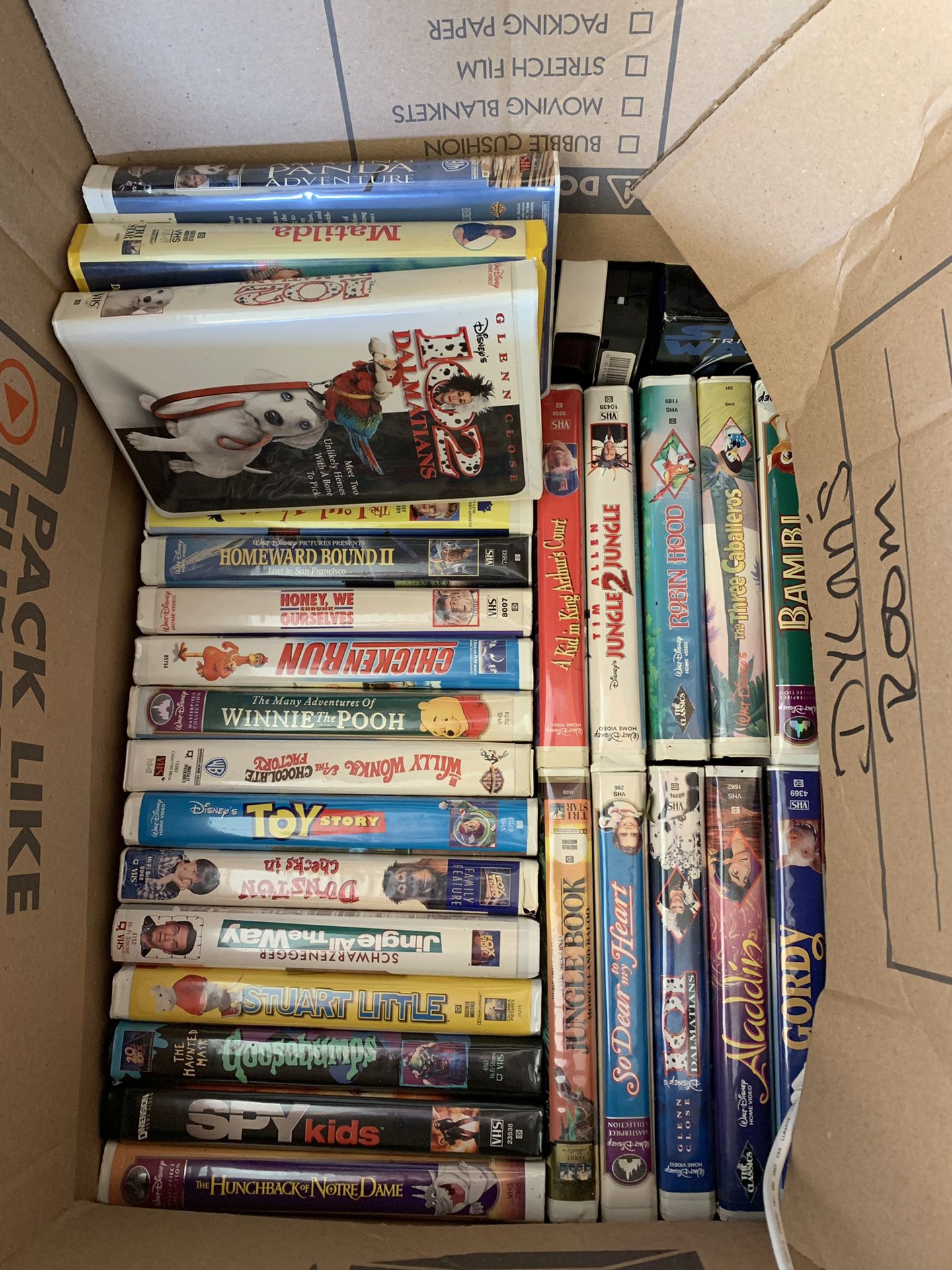 Kids VHS movies.