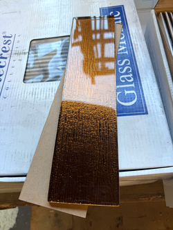 NEW! Beautiful Bronze/Brown Textured Glass Mosaic Tile