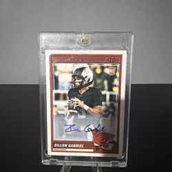 Dillon Gabriel 2025 Score Rookie Auto Card 