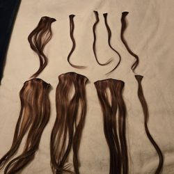 18 Inch Real Hair Extensions 9 Piece Set 