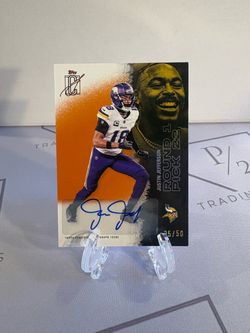 2025 Topps Signature Class - Justin Jefferson #36 Orange Auto /50