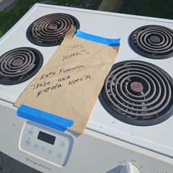 Free Electric Stove and dishwasher. Both work, they're just old and ugly like your sister!!