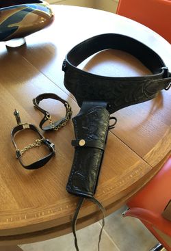 Cowboy holster leather