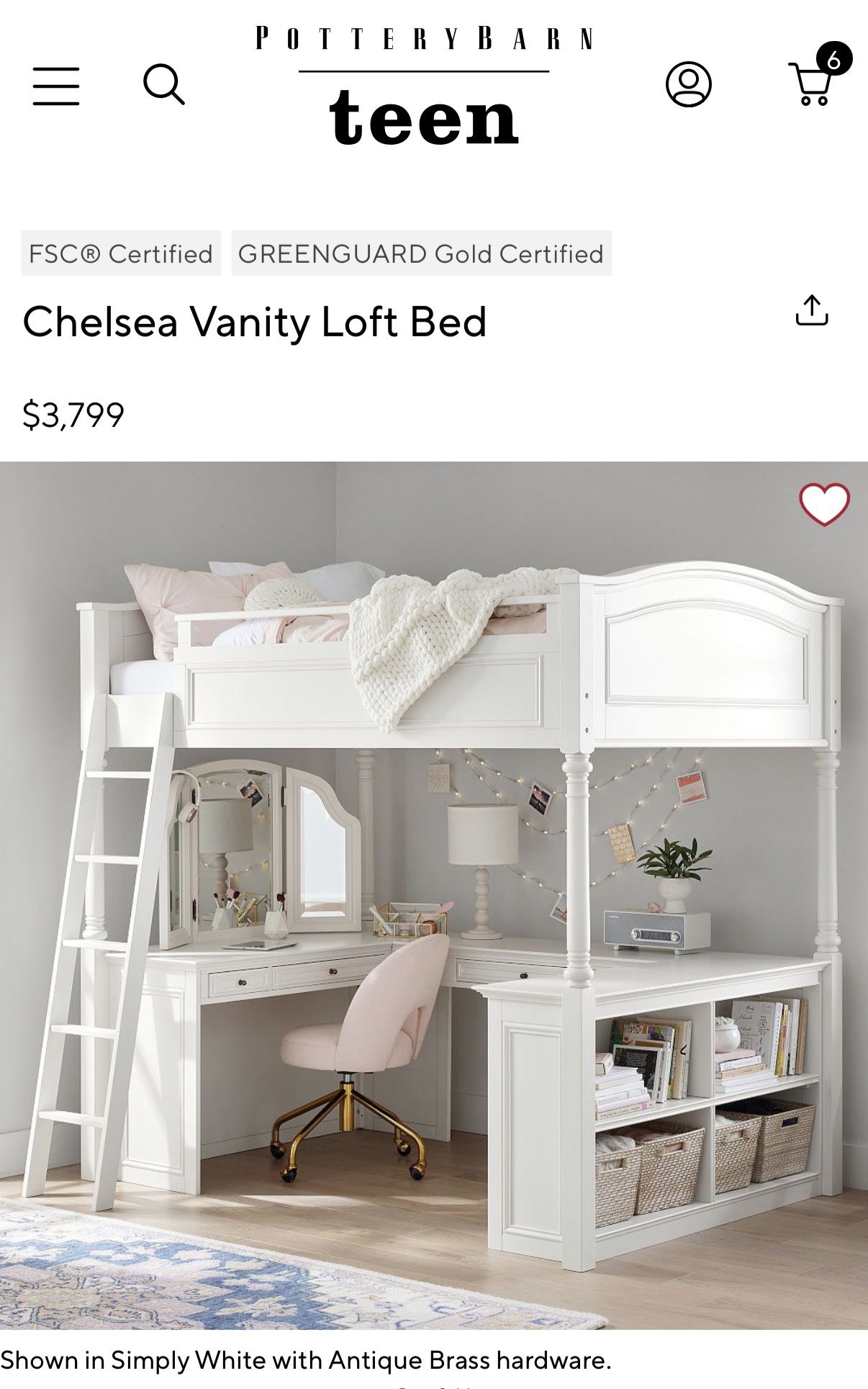 Pottery Barn Loft Bed