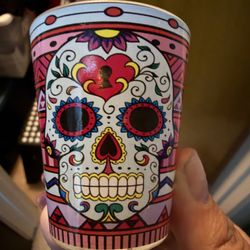 Sugar Skull Shot Glass