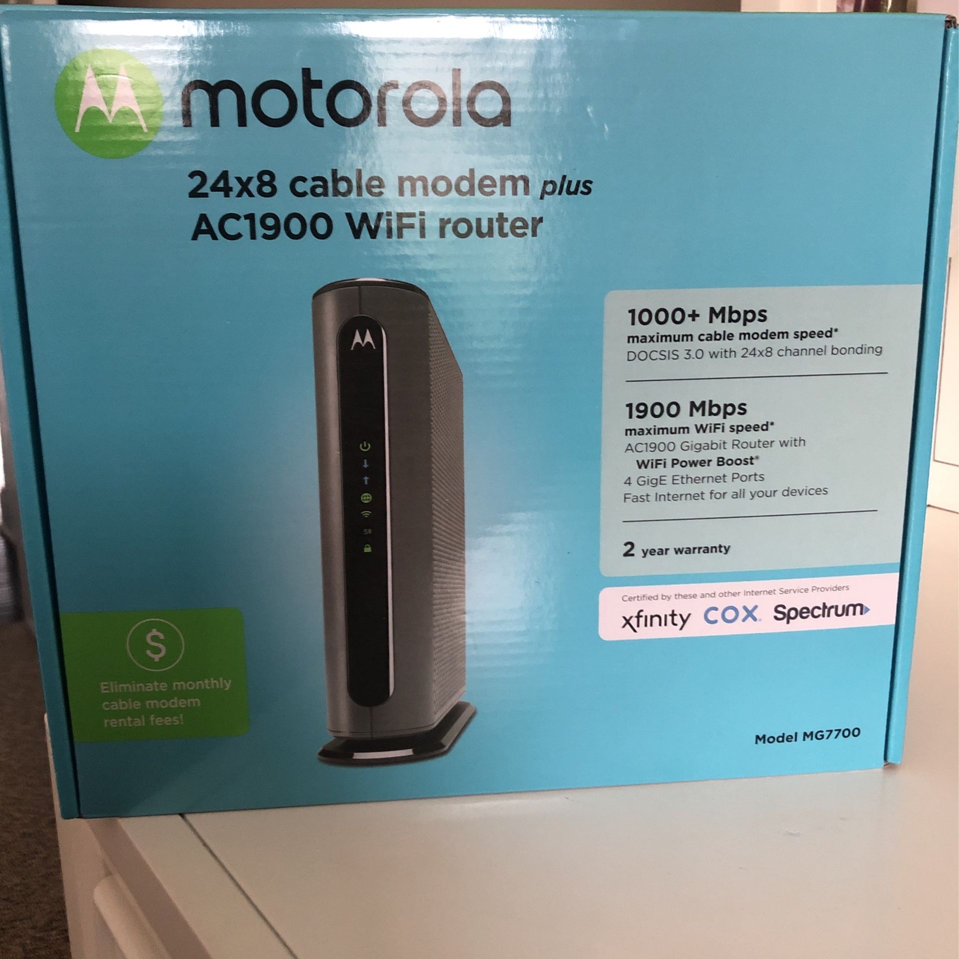 Motorola MG7700 Modem+Router 