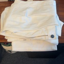 2 Pairs Of Men’s White Dickie Pants Brand New Size 34x34 