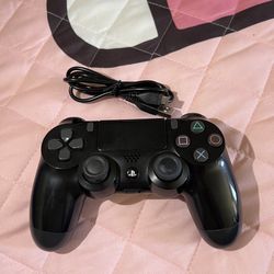 Ps4 Controller With Charging Cable  