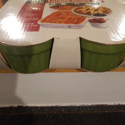 Set of 4 Green Ramekins