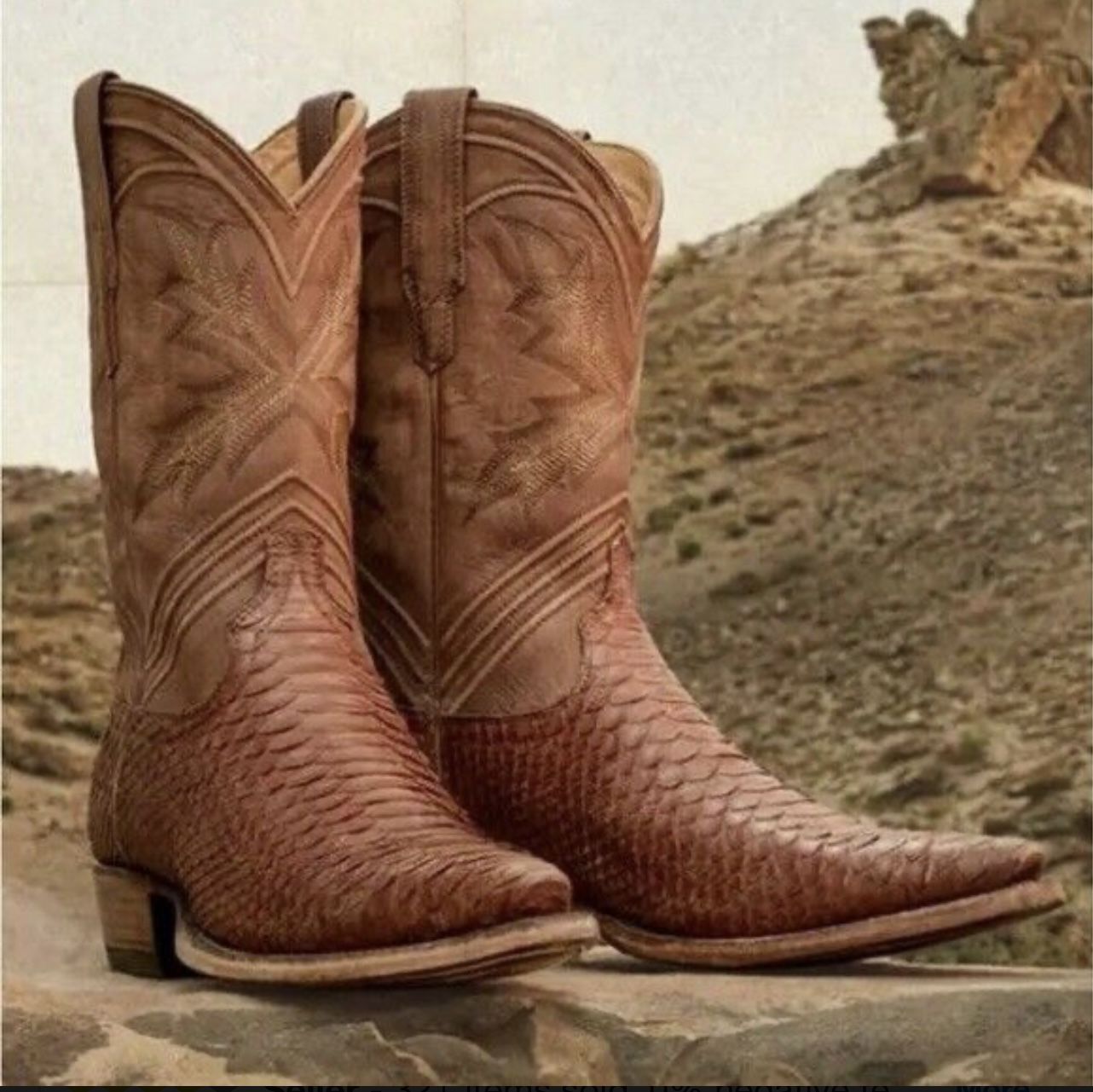 Tecovas - *LIMITED EDITION* The Barrett / Python / Brick Size 10