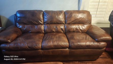 Leather sofa