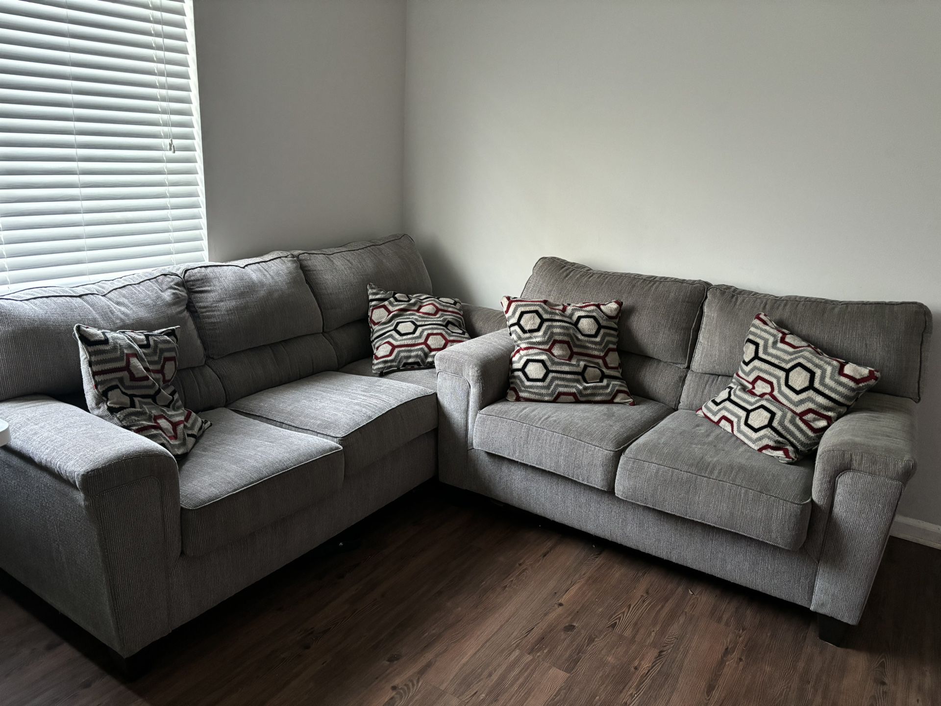 Gray 2 Piece Couch