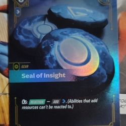 Riftbound Seal of Insight Holo Tcg 