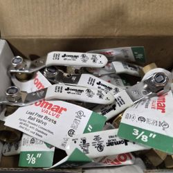 NEW  JOMAR. 3/8 fip. Ball Valves