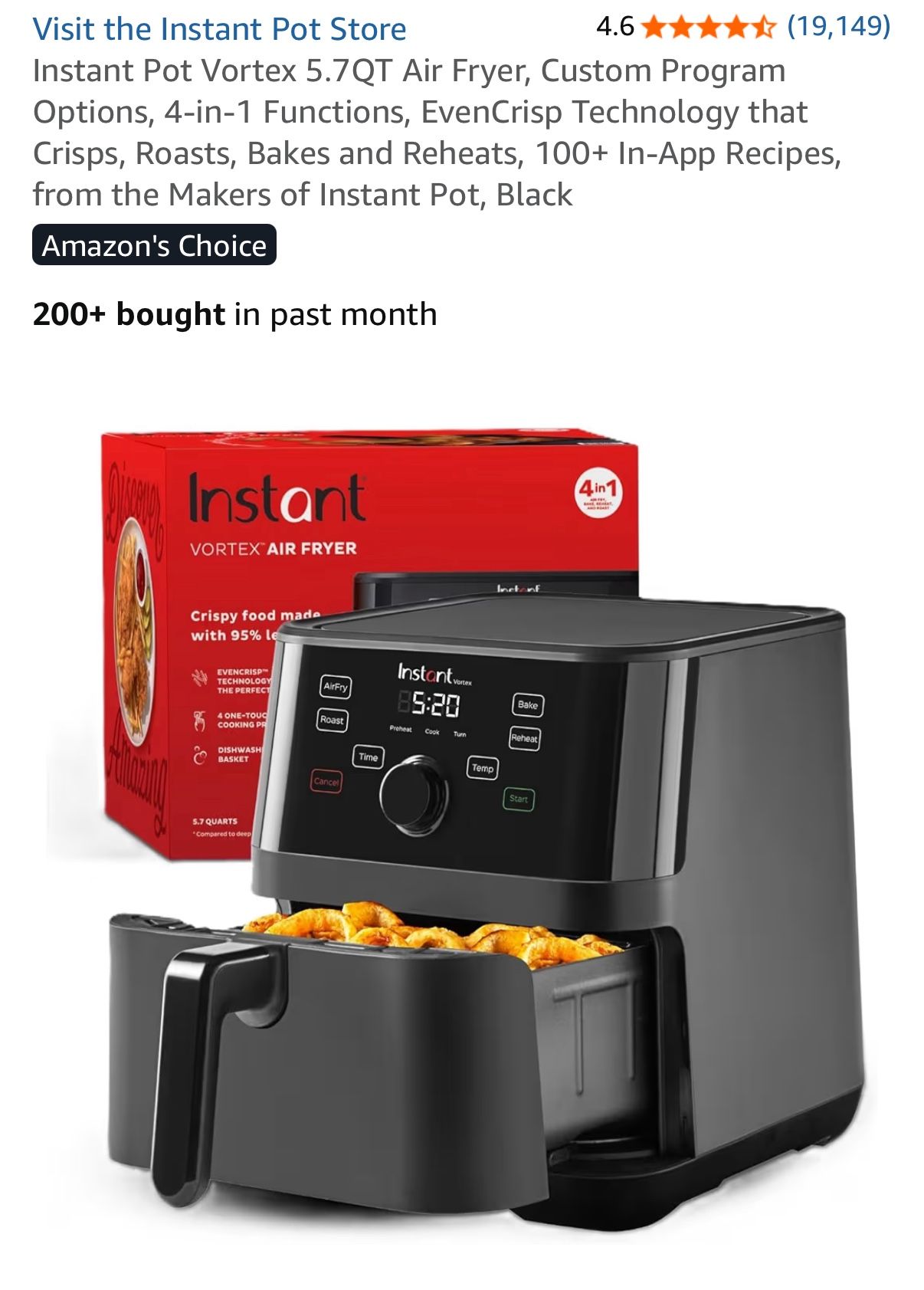 Air Fryer 5.7Q
