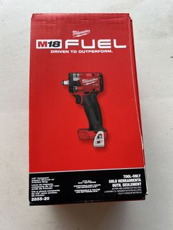 M18 FUEL GEN-3 18V Lithium-Ion Brushless 1/2 in. Compact Impact Wrench w Friction Ring (Tool-Only)