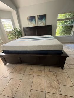 Ashley King Platform Bed Frame with Storage