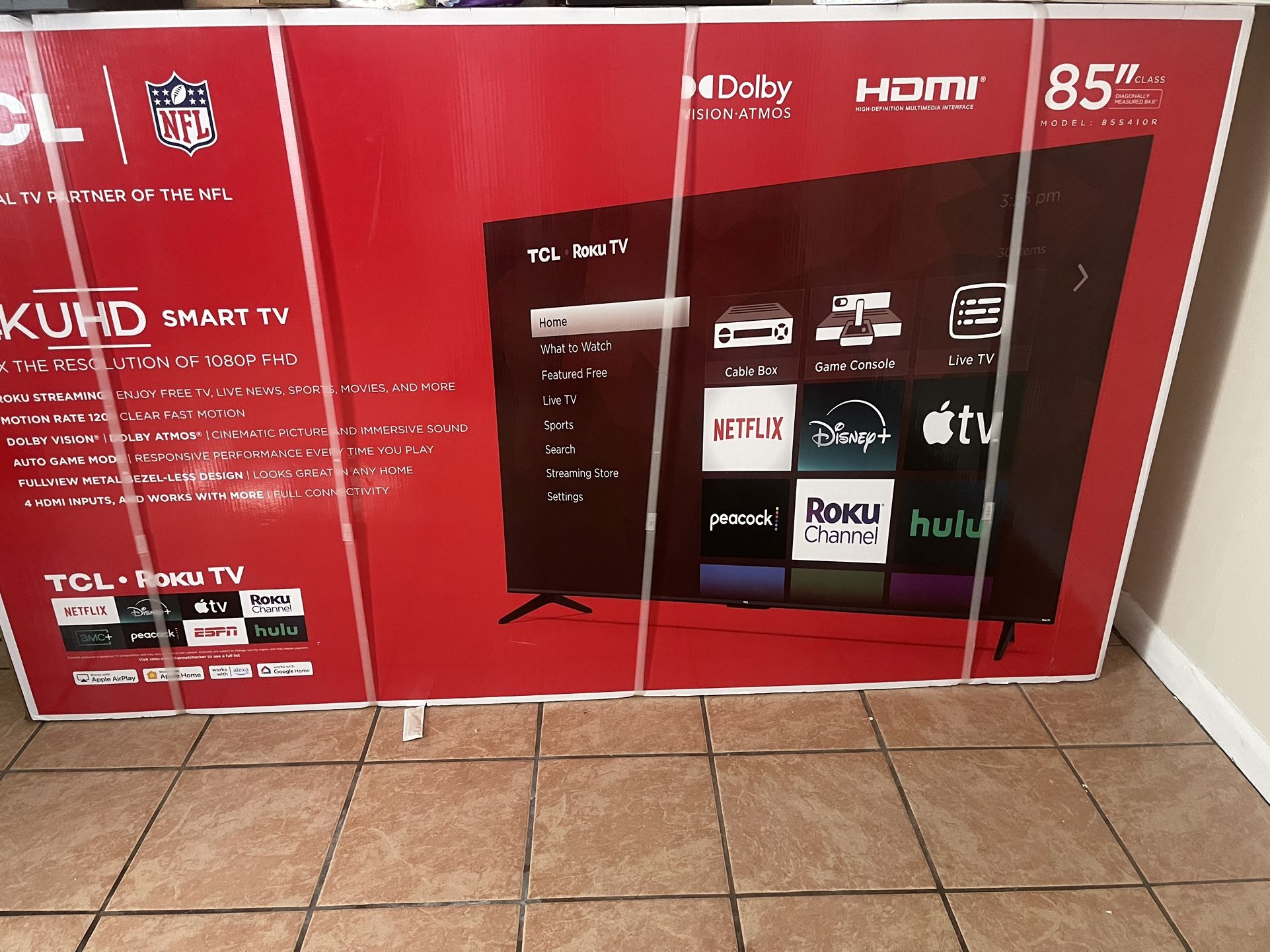 85inch TCL Flat Screen 