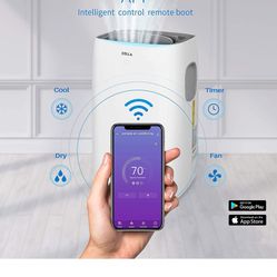 DELLA 14,000 BTU Portable Air Conditioner Heater Dehumidifier w/ Remote Control & LCD Display