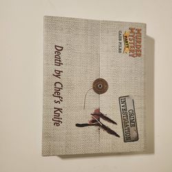Murder Mystery Party Case Files Crime Board Game Death By Chef's Knife Brand New