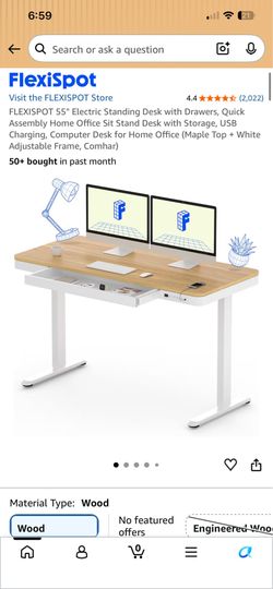 Electric standing desk