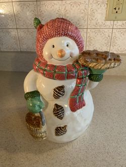 Christmas cookie jar