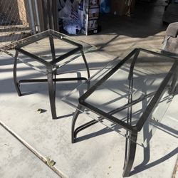 "coffee table and two side tables"